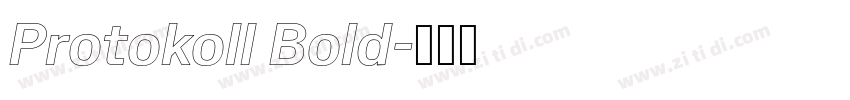 Protokoll Bold字体转换